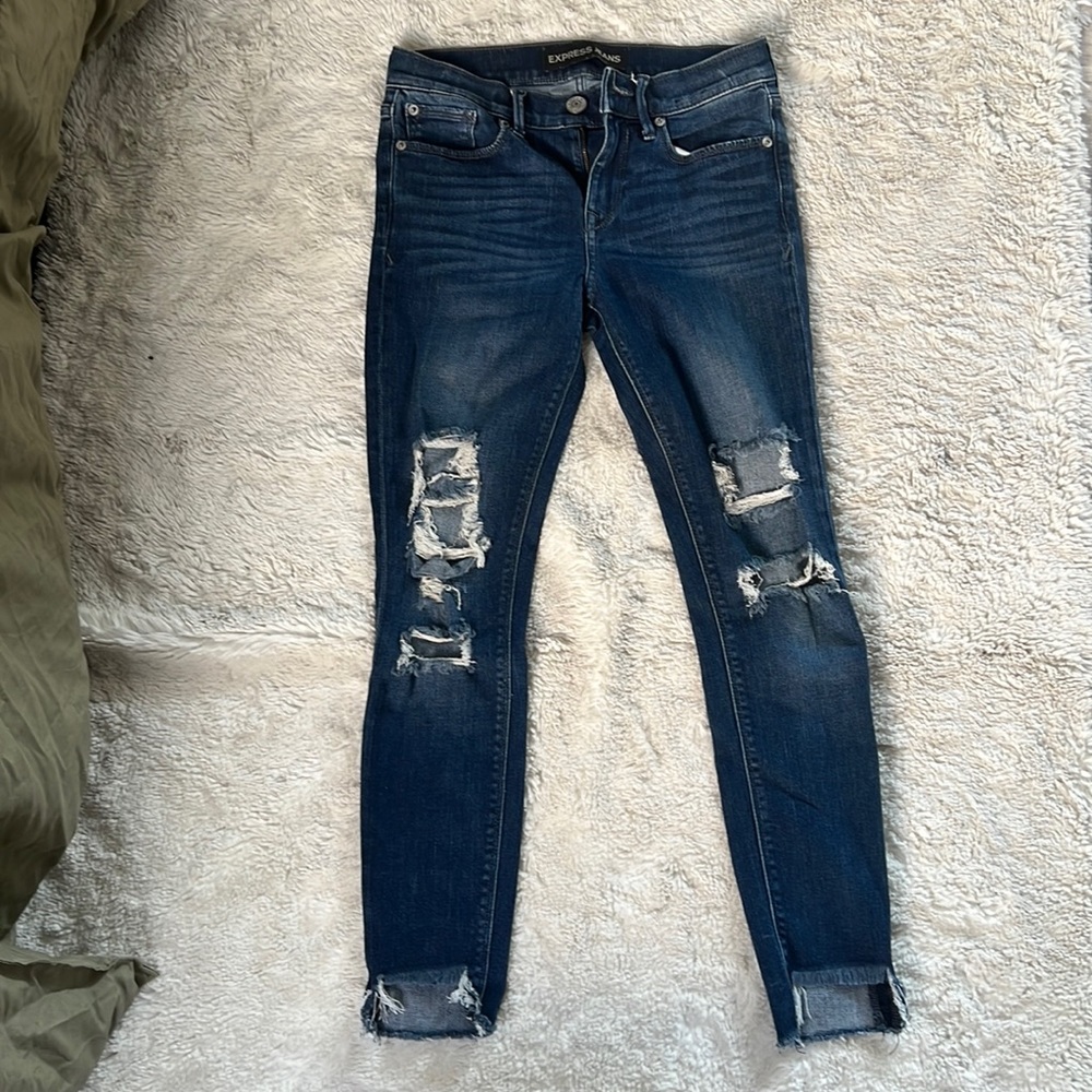 Mid Rise Skinny Jeans - Women